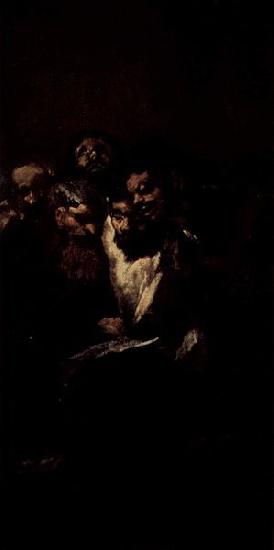 Francisco de Goya Lesende Manner oil painting image